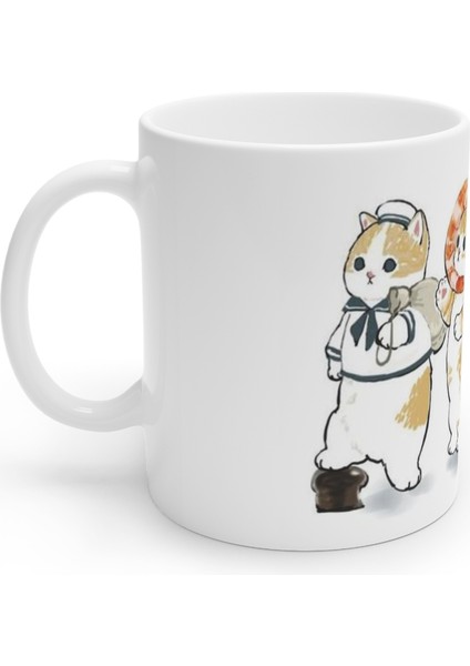 Ilginç Şapkalı Kediler Strange Hat Cats Kupa Mug