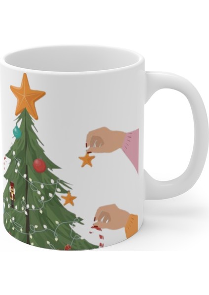 Noel Yılbaşı Ağacı Hazırlık Merry Christmas Kupa Mug modelleri