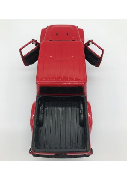 1:27 2021 Jeep Gladıator Overland Kırmızı Model Araba