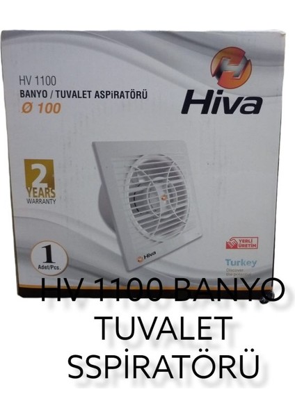 100 Cm Banyo Tuvalet Aspiratörü