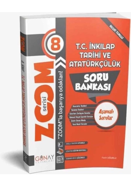 Gün&Ay Yayınları 8. Sınıf T.C.İnkılap Tarihi ve Atatürkçülük Zoom Soru Bankası