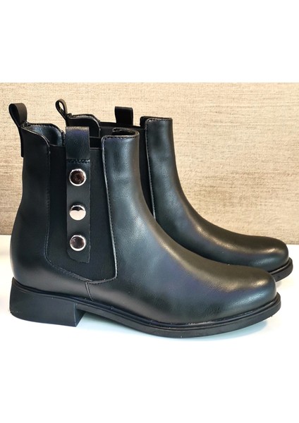 2238 Kısa Topuklu Termo Bot Siyah modelleri