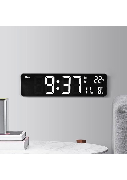 Büyük Dijital Çalar Saat 12 24 Saat Snooze Kapalı Ofis Beyaz Işık Için Ikili Alarmlar (Yurt Dışından) fiyatları