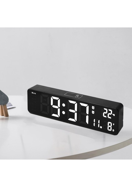 Büyük Dijital Çalar Saat 12 24 Saat Snooze Kapalı Ofis Beyaz Işık Için Ikili Alarmlar (Yurt Dışından) fırsatları