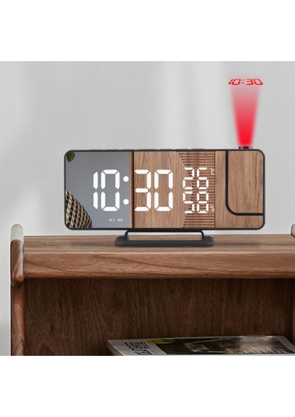 Dijital LED Çalar Saat Tavan Projeksiyon Snooze Zamanlayıcı Radyo Termometre (Yurt Dışından) indirimleri