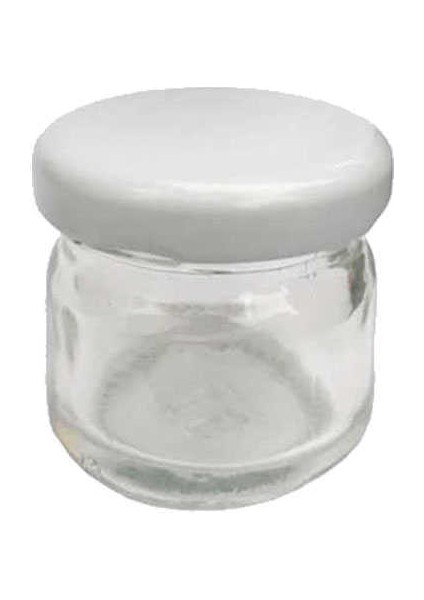 Bal Kavanozu 40 cc Beyaz Kapaklı 1 Adet