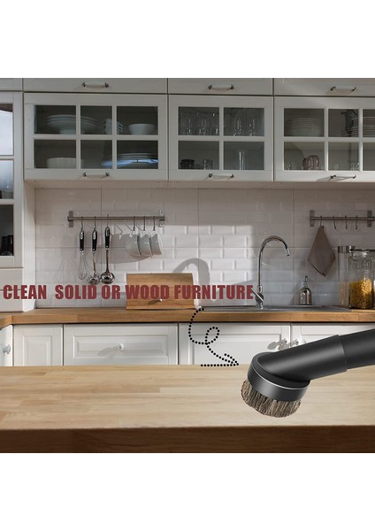 Çoğu Vakum Ataşmanı Için 4 Adet Değiştirme Kiti 1.25 Inç Saç Toz Alma Yuvarlak Fırça 1-3/8 Inç Ila 1-1/4 Inç Adaptörü indirimleri