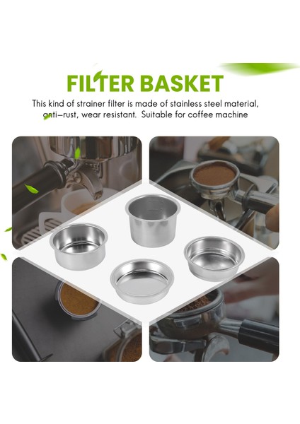 Adet 51MM Kahve Filtresi Yedek Filtre Sepeti Kahve Dipsiz Portafilter Espresso Makinesi Parçaları Için