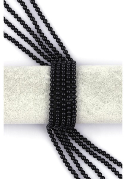 Shungite Doğal Taş Dizi 4 mm Küre Kesim