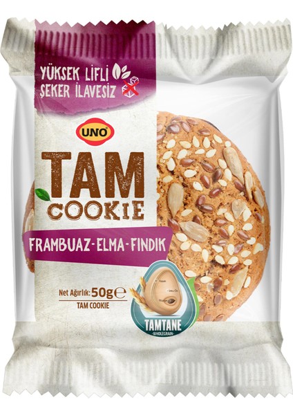 Tam Cookie Frambuaz Elma Fındık 50G