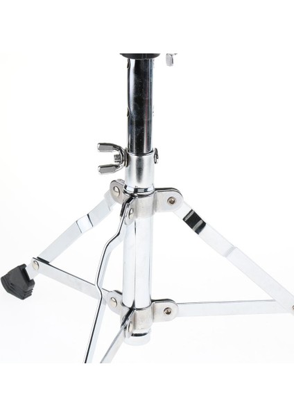 Metal Tripod Çocuk Drum Dışkı Stand Taht Sandalye Kauçuk Ayaklar Siyah (Yurt Dışından)