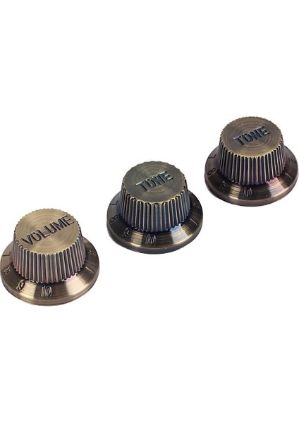 3 Pcs Gitar Bas Hacim Düğme Bronz Renk (Yurt Dışından)