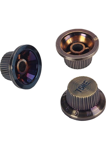 3 Pcs Gitar Bas Hacim Düğme Bronz Renk (Yurt Dışından)