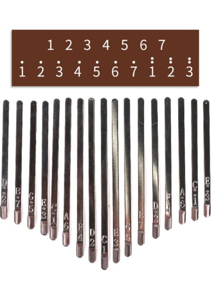 17 Anahtar Dıy Aksesuar Başparmak Piyano - Keys+Köprü+Ayar Çekiç (Yurt Dışından) fiyatları