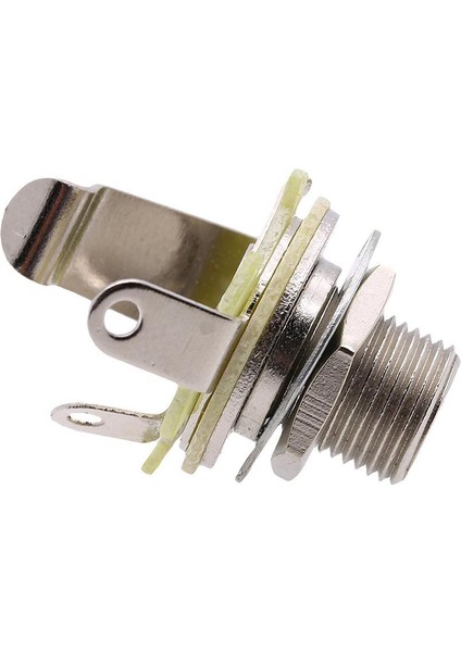 Elektro Gitar Bas Yedek Parçalar İçin Mono Jack Socket Dayanıklı 6.35 mm. (Yurt Dışından)