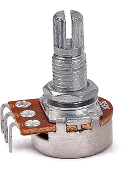 10 Adet 18 mm. Uzunluğunda Bölünmüş Şaft Potansiyometre Elektro Gitar Aksesuarı B50K (Yurt Dışından) fırsatları