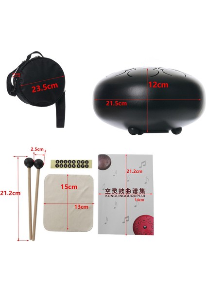 8 "drum Standart C Anahtar ve Müzik Kitabı Hediyesi Erkek Kızlar Siyahı (Yurt Dışından) fırsatları