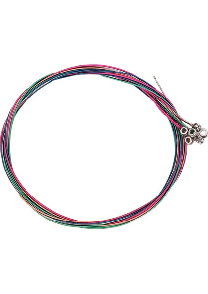 6 Gitar Çelik Dizeleri Paketi Yedek Işık Gerginliği Renkli (Yurt Dışından) fiyatları