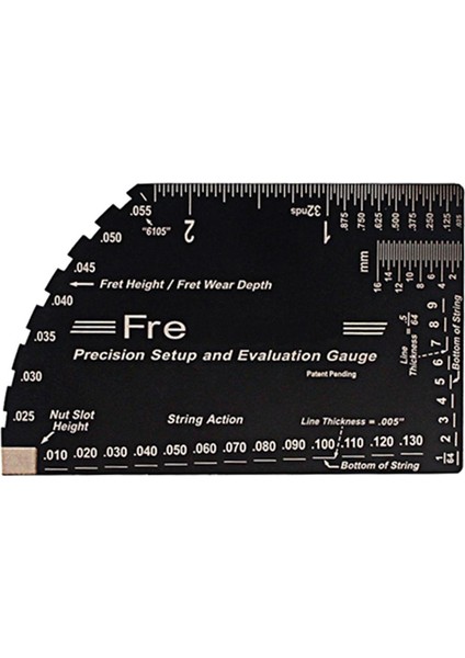 Gitar String Action Gauge Paslanmaz Çelik Çelik Rocker Cetvel Parçaları Aksesuar (Yurt Dışından) fiyatları