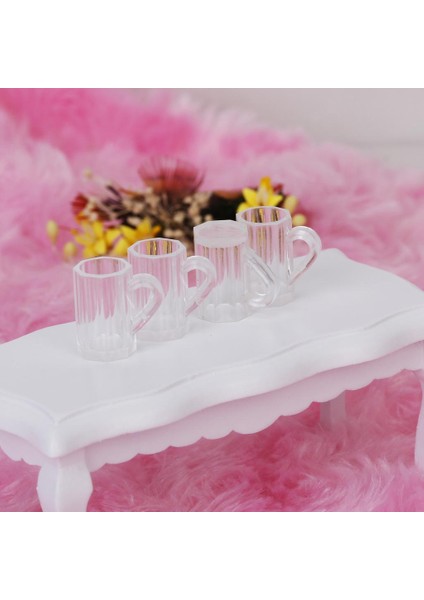 7xset 4parça Dollhouse Minyatür Plastik Bira Kupaları Fincan 7 Adet (Yurt Dışından)