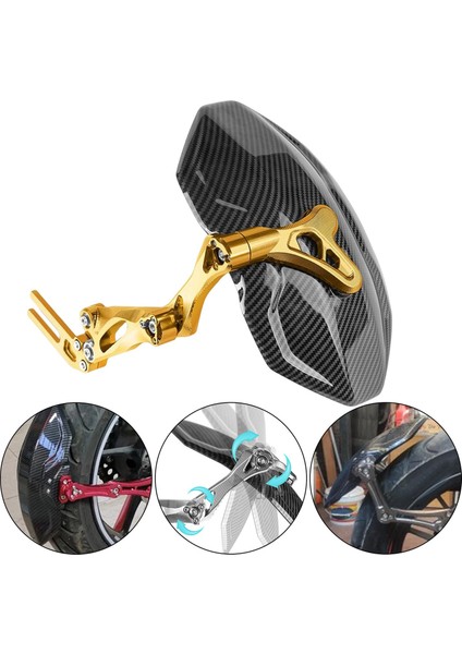 Motosiklet Arka Çamurlu Mudguard Guard Yedek Parçaları M3 Golden (Yurt Dışından) fiyatları