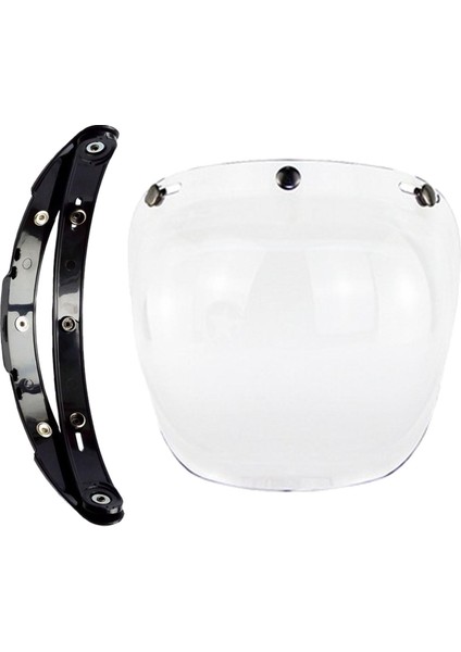 Motosiklet 3 Snap Visor Açık Yüz Için Evrensel Uyum (Yurt Dışından)