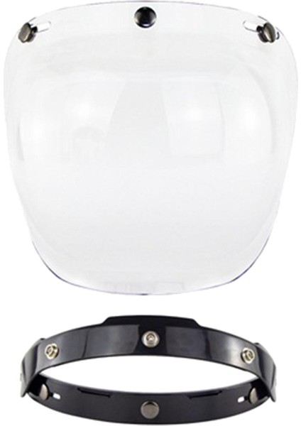 Motosiklet 3 Snap Visor Açık Yüz Için Evrensel Uyum (Yurt Dışından)
