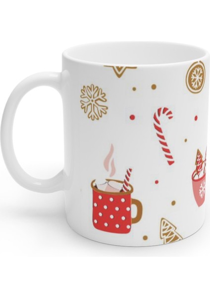 Noel Yılbaşı Figürlü Merry Christmas Kupa Bardak Mug