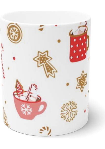Noel Yılbaşı Figürlü Merry Christmas Kupa Bardak Mug