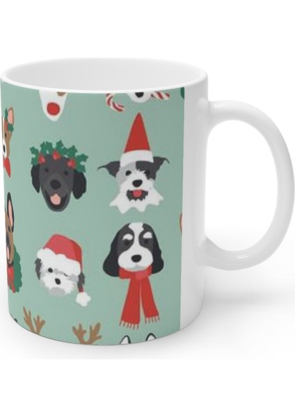 Noel Yılbaşı Kediler ve Köpekler Cats And Dogs Merry Christmas Kupa Bardak Mug modelleri