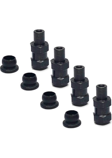 4x Metal Şok Emici Burç 1: 8 Rc Modeli Zd/8 Rc Araç Siyahı indirimleri