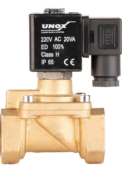 220V AC Genel Maksat Normalde Açık Solenoid Valfler (0,5-16 BAR)