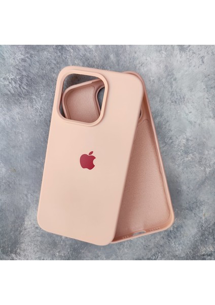 iPhone 14 Pro (6.1) Uyumlu Lansman Içi Süet Silikon Kılıf