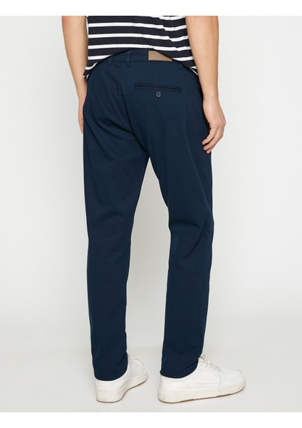 Basic Gabardin Pantolon Slim Fit Düğmeli Cep Detaylı fırsatları
