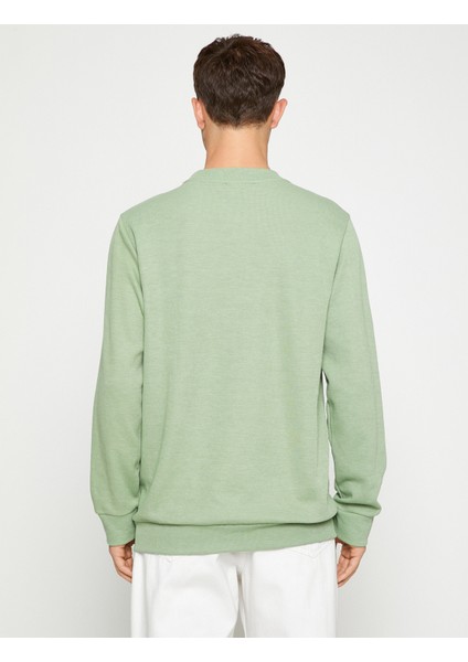 Basic Melange Sweater Crew Neck fırsatları