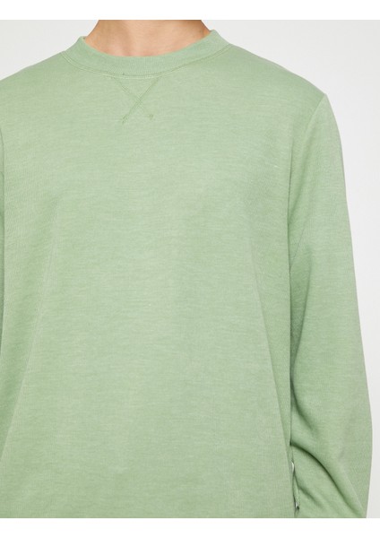 Basic Melange Sweater Crew Neck indirimleri