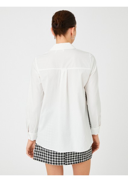 Tüvit Süveter Görünümlü Oversize Gömlek Pamuklu fırsatları