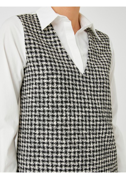 Tüvit Süveter Görünümlü Oversize Gömlek Pamuklu indirimleri