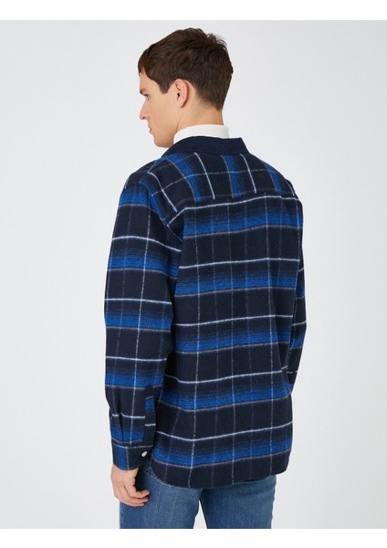 Oduncu Gömleği Kolej İşlemeli Cep Detaylı Klasik Yaka fırsatları