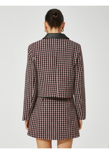 Crop Tüvit Ceket Suni Deri Detaylı fırsatları