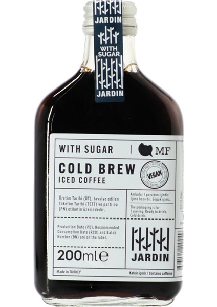 Cold Brew With Sugar Iced Coffee 200 ml