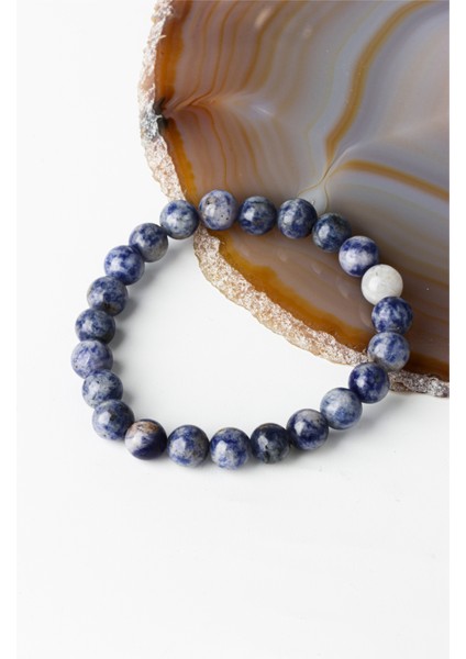 Mavi Kuvars Küre Kesim 8 mm