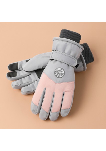 Erkek Açık Sürüş Su Geçirmez Kaymaz Dokunmatik Ekran Eldiven (Yurt Dışından)