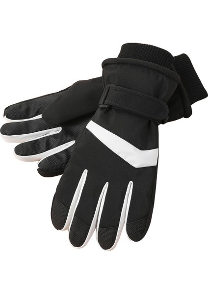Erkek Açık Sürüş Su Geçirmez Kaymaz Dokunmatik Ekran Eldiven (Yurt Dışından)
