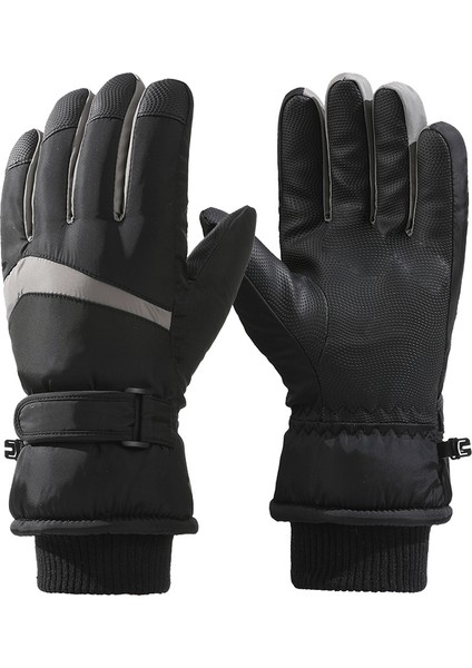 Kadife Kalın Pamuk Su Geçirmez Kaymaz Eldiven (Yurt Dışından)