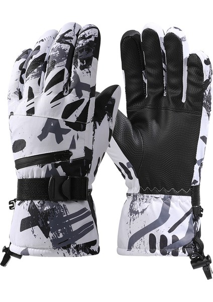 Kadife Kalın Pamuk Su Geçirmez Kaymaz Eldiven (Yurt Dışından)