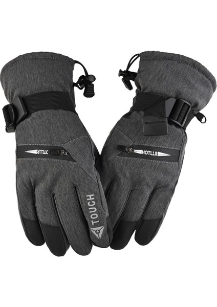 Kalın Kamuflaj Soğuk Rüzgar Geçirmez Su Geçirmez Sıcak Pamuk Eldiven (Yurt Dışından)