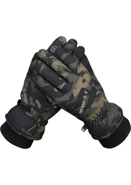 Uniseks Rüzgar Su Geçirmez Dokunmatik Ekran Kayak Eldivenleri (Yurt Dışından)