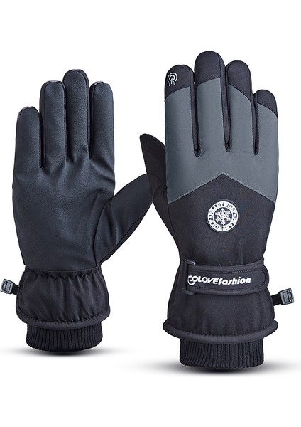 Kayak Eldivenleri Kadife Açık Spor Bisiklet Rüzgar Su Geçirmez (Yurt Dışından)