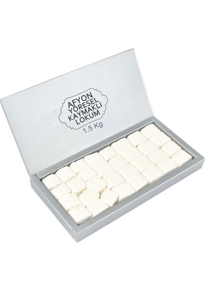 Lezzetli Taze Afyon Manda Kaymaklı Lokum 1.5 kg